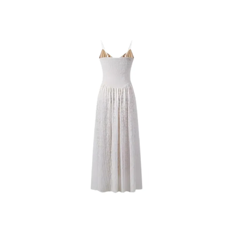 ABBY GODDESS Slip Dress Women's White-1