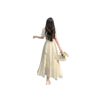 FLIM Short Sleeved Dress Women's White