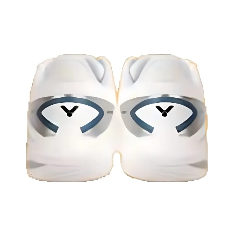 VICTOR Cushioning Slip Resistant Support Low Top Badminton Shoes Unisex White Silver-2