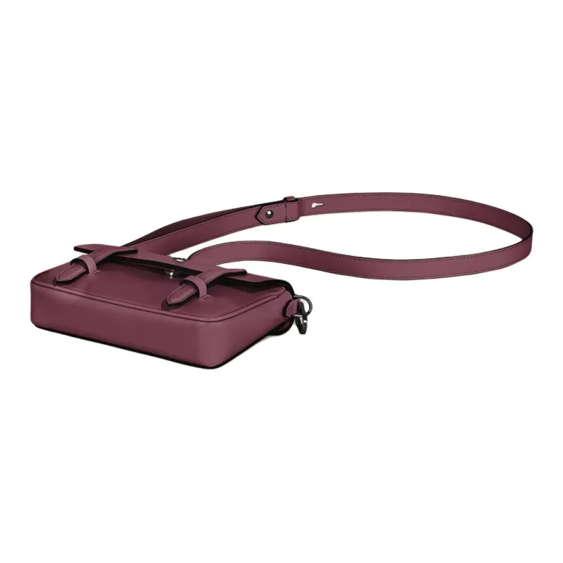 MONTBLANC Meisterstuck Cow Leather Shoulder Bag Mini Women's Bordeaux Red-5