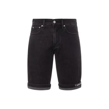 CALVIN KLEIN Denim Shorts Men's Denim Black