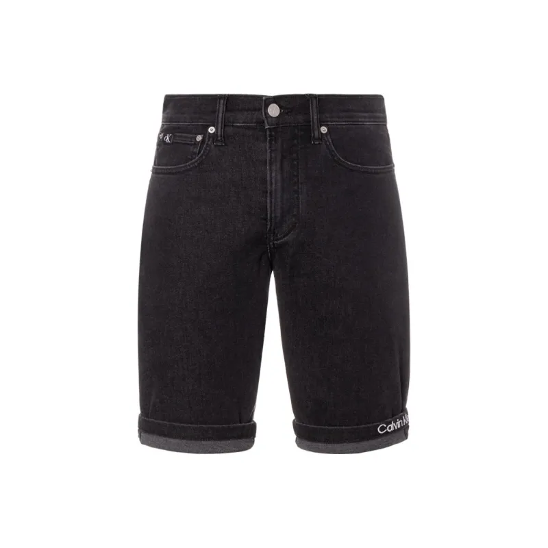 CALVIN KLEIN Denim Shorts Men's Denim Black-0