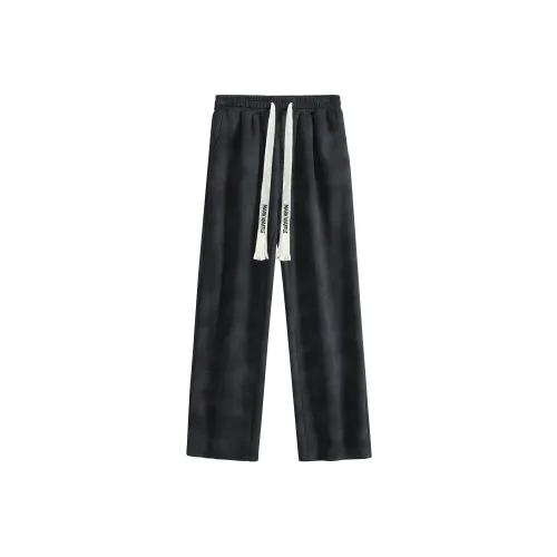 MARK WAFFLE Knitted Sweatpants Unisex Black
