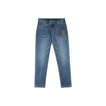 Raidy Boer Spring Jeans Men's Light Blue