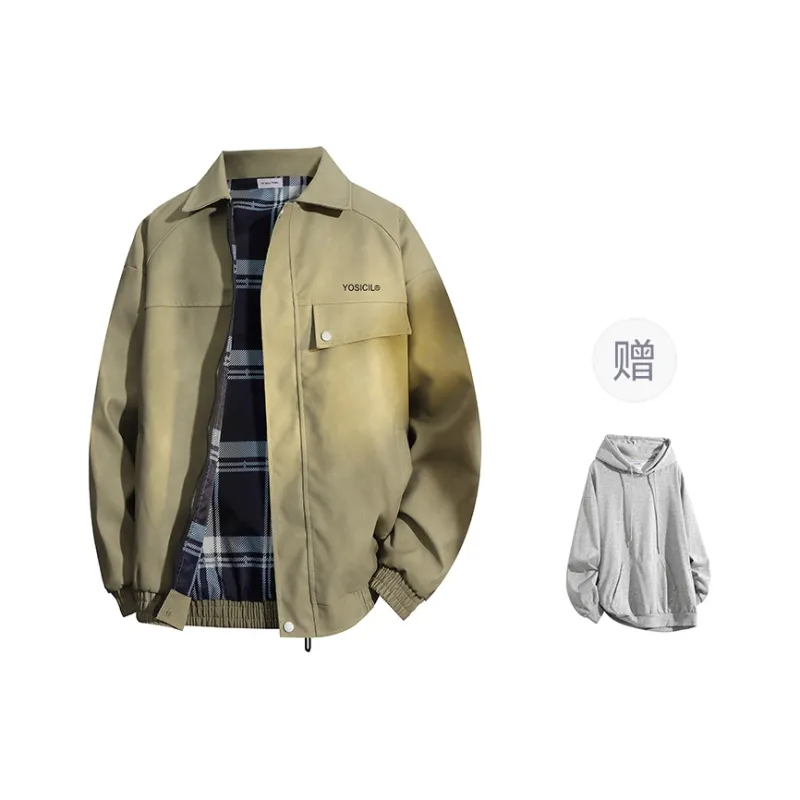 YOSICIL Leather Jacket Unisex Moss Green-4