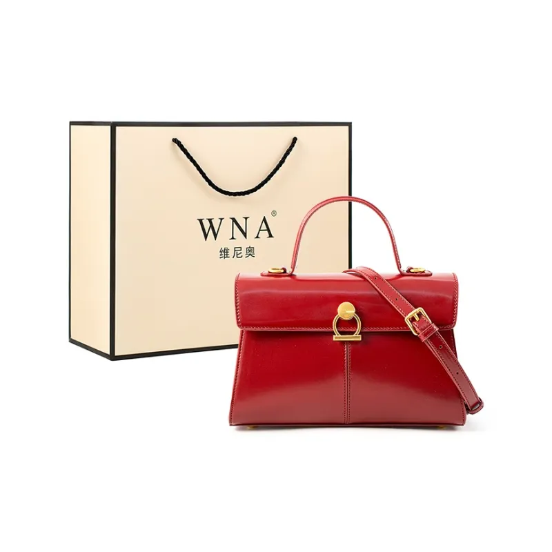 Vigno Synthetic Leather Handbag, One Shoulder, Crossbody Bag Regular Women's Red-0