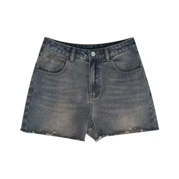 GMETRYART Denim Shorts Unisex Vintage Blue