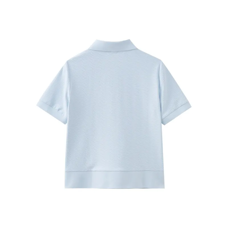SHUIYUNJIAN T Shirt Women's Light Blue-1