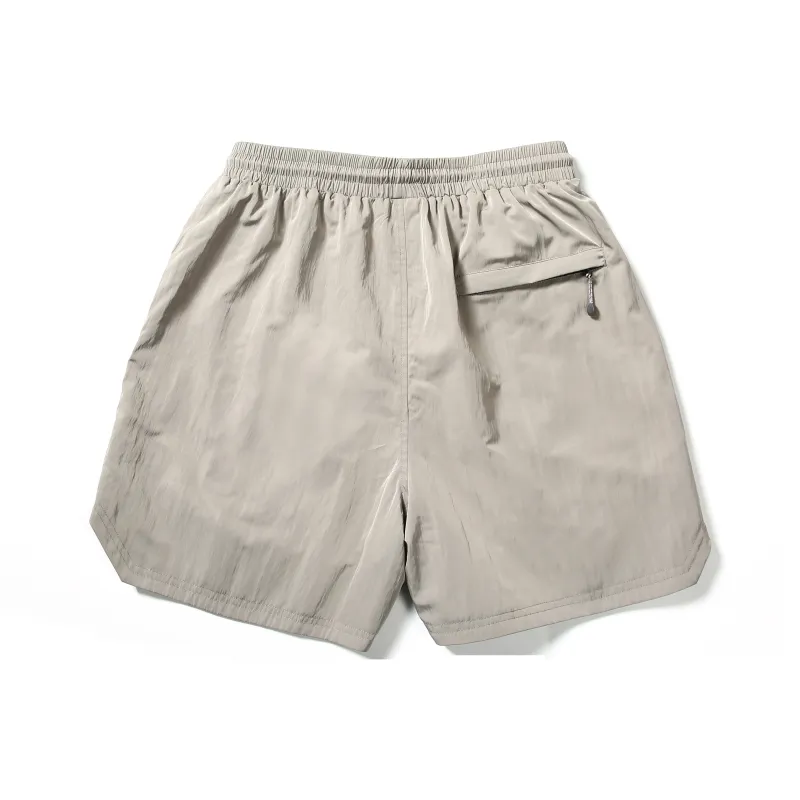 CHINISM Casual Shorts Unisex Khaki Gray-1