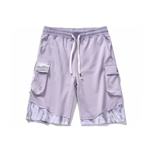 Guuka Cargo Shorts Unisex Purple