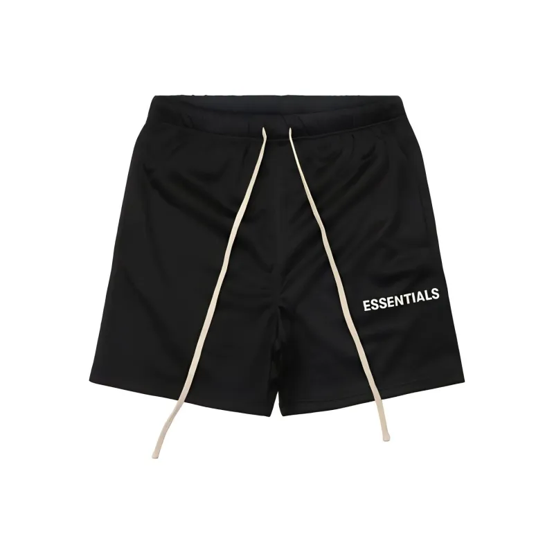 Fear Of God Essentials Graphic Mesh Drawstring Shorts-0