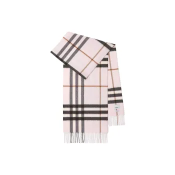 Burberry Cashmere Knit Scarves Unisex Pink
