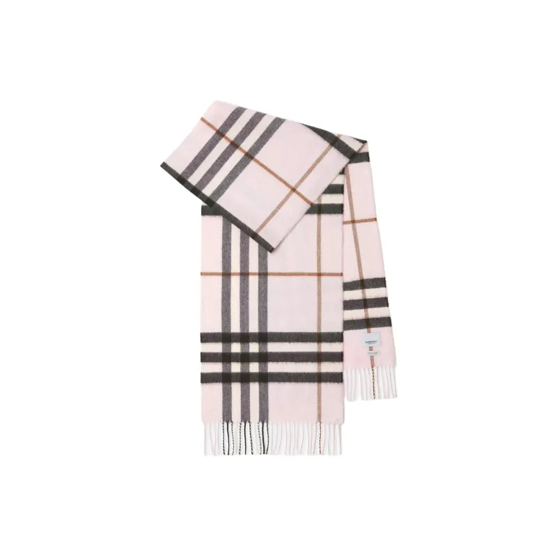 Burberry Cashmere Knit Scarves Unisex Pink-0
