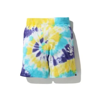 A BATHING APE Tie Dye Sweat Shorts