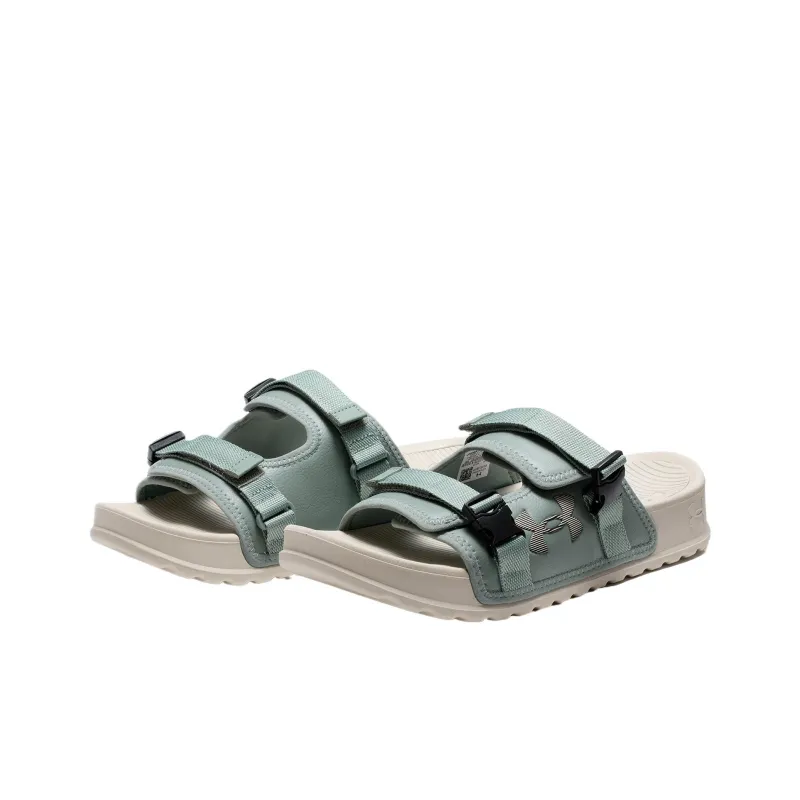 Under Armour Movement Slide Slippers Unisex Quartz Stone Green-2