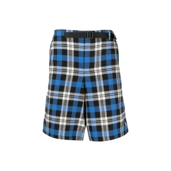 Marcelo Burlon Check pattern Belted Shorts
