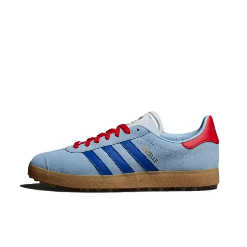 Adidas Originals Gazelle Spikeless Golf Clear Sky Royal Better Scarlet
