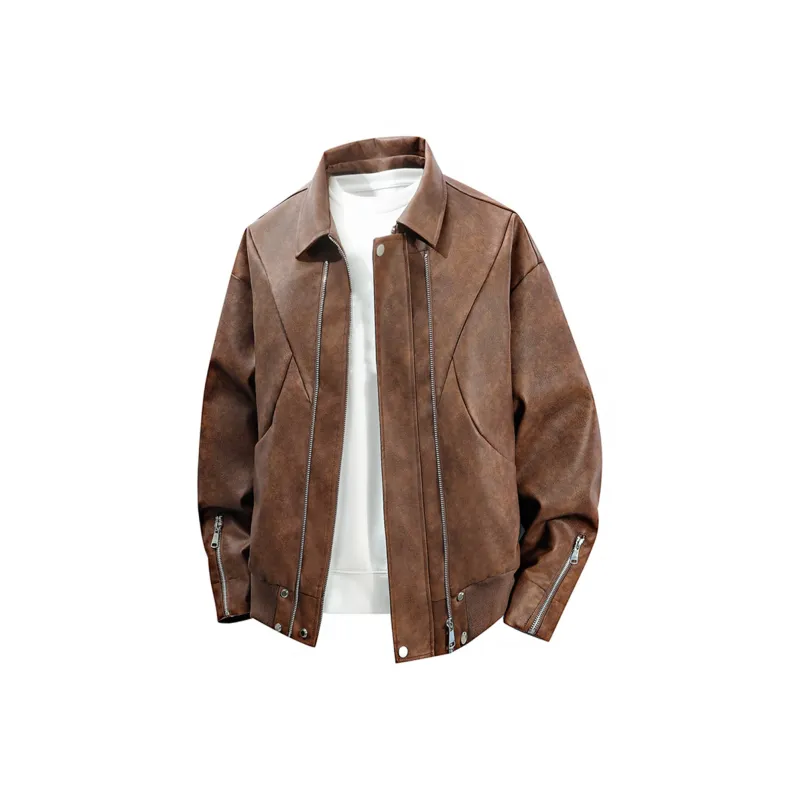 FASTFISH Leather Jackets Unisex-4