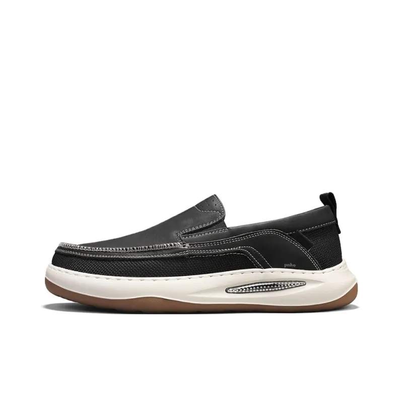 Jinho Casual Shoes Men Low Top Black/Green/Khaki-0
