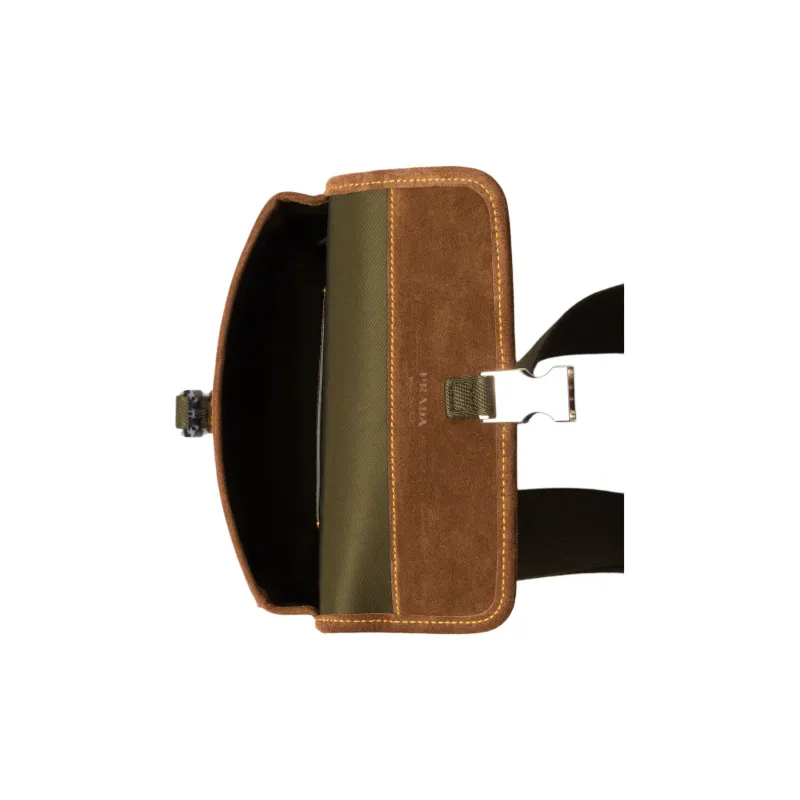 PRADA Recycled Polyamide Cell Phone Pouch Regular Unisex Musk With Cocoa-2
