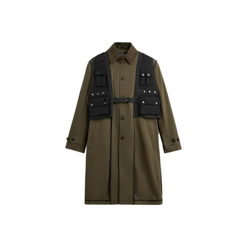 ZARA x ANDERSSON BELL ANDERSSON BELL Collaboration SS25 Trench Coat Men's Khaki-0