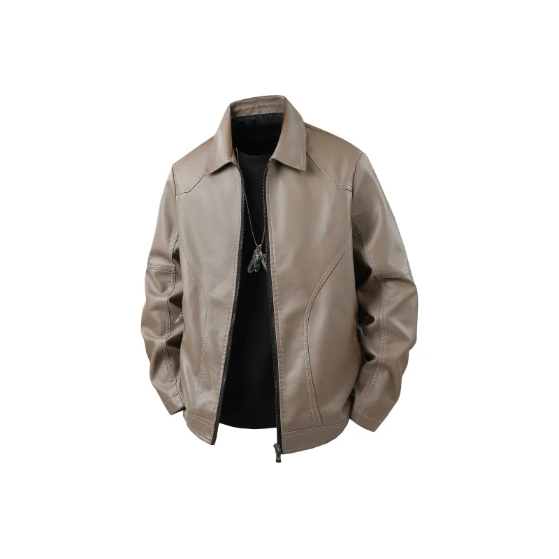 A.X.S.K Leather Jacket Unisex Black-2