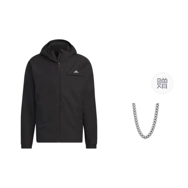 Adidas Wuji Series Wuji Warm Woven Jacket Jackets Coats Men's Black-0