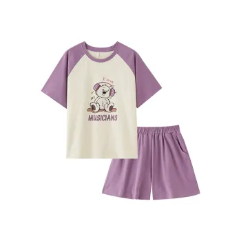 MADALLO Pajama Set Women's Dark Purple