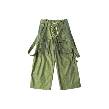 FRIED RICE Casual Pants Unisex Green