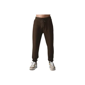 Alo Yoga Micro Waffle Fast Break Jogger Knitted Sports Pants Men's Brown