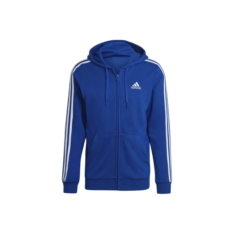 Adidas Free Shipping With AdiClub Essentials French Terry 3-Stripes Full-Zip Hoodie-0