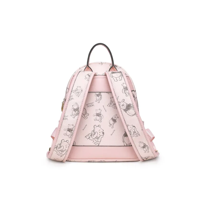 Disney Winnie The Pooh Series PVC Backpack Regular Women's Apricot/Pink/Black-10