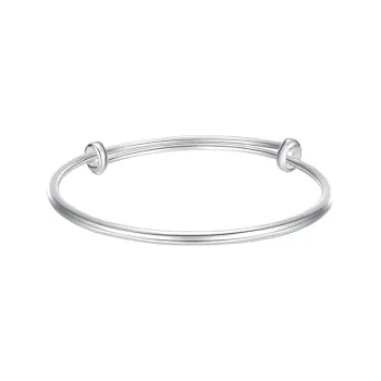 Yuanyanghuangjin 999 Fine Silver Bangles Women's