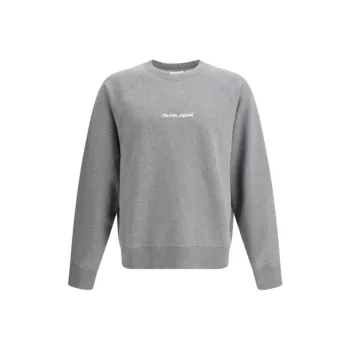 Maison Kitsune Logo Embroidered Crewneck Sweatshirt