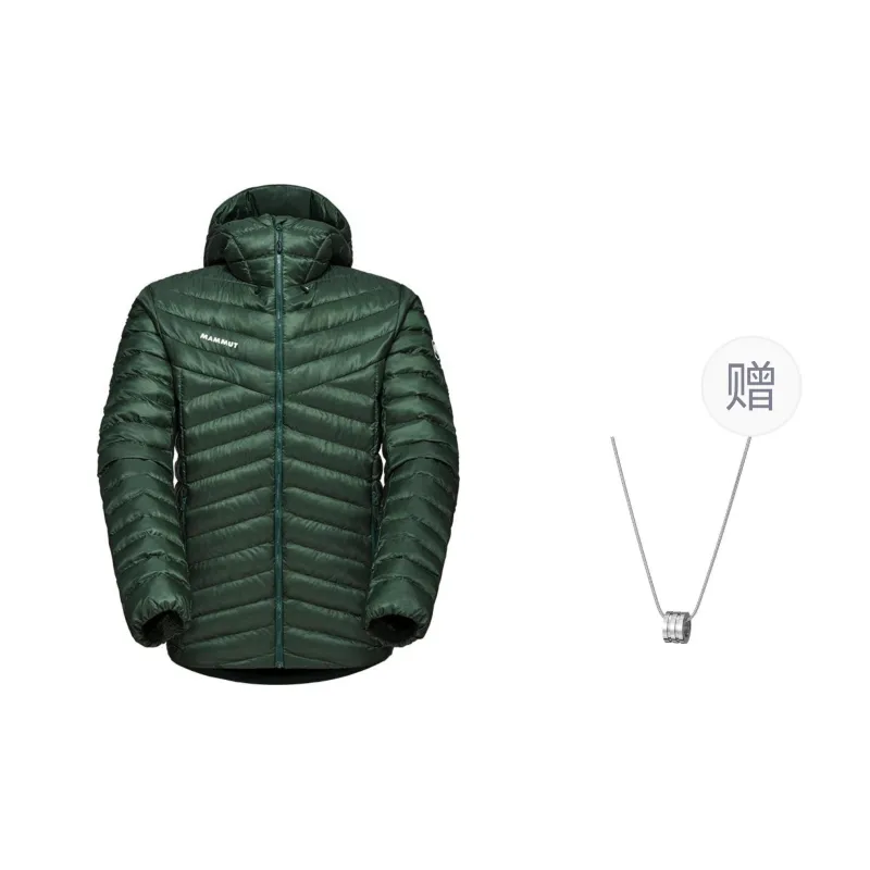 MAMMUT Albula Puffer Jacket Unisex Jungle Green Comes With Necklace-0