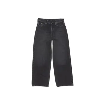 Acne Studios Logo Patch Wide Leg Jeans