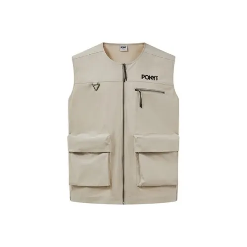 Pony Vests Men Tea Brown