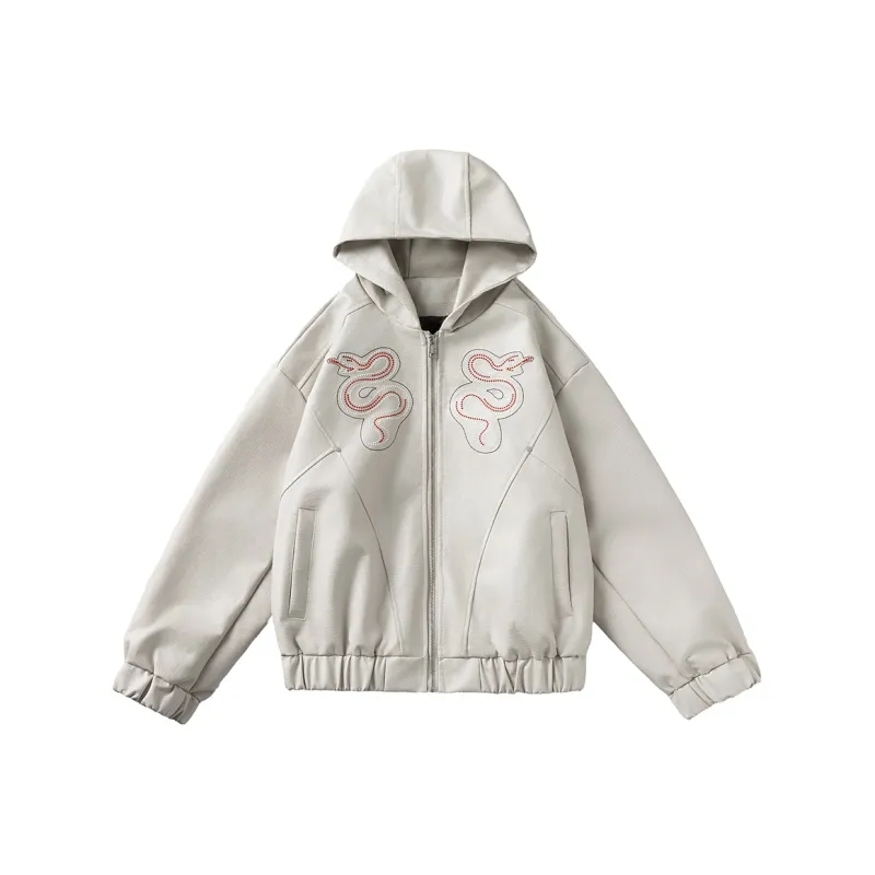 WELTER EXPERIMENT Leather Jackets Coats Unisex-3