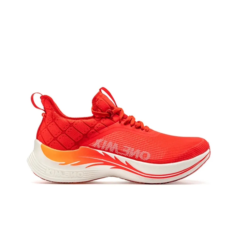 ONEMIX Light Nails Running Shoes Unisex Energetic Red-1