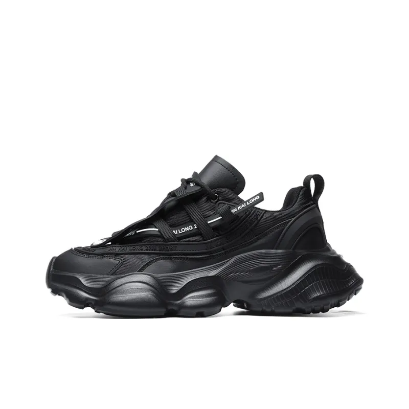 AMICNIEGD Breathable And Wear resistant Low Top Chunky Sneakers Unisex-12