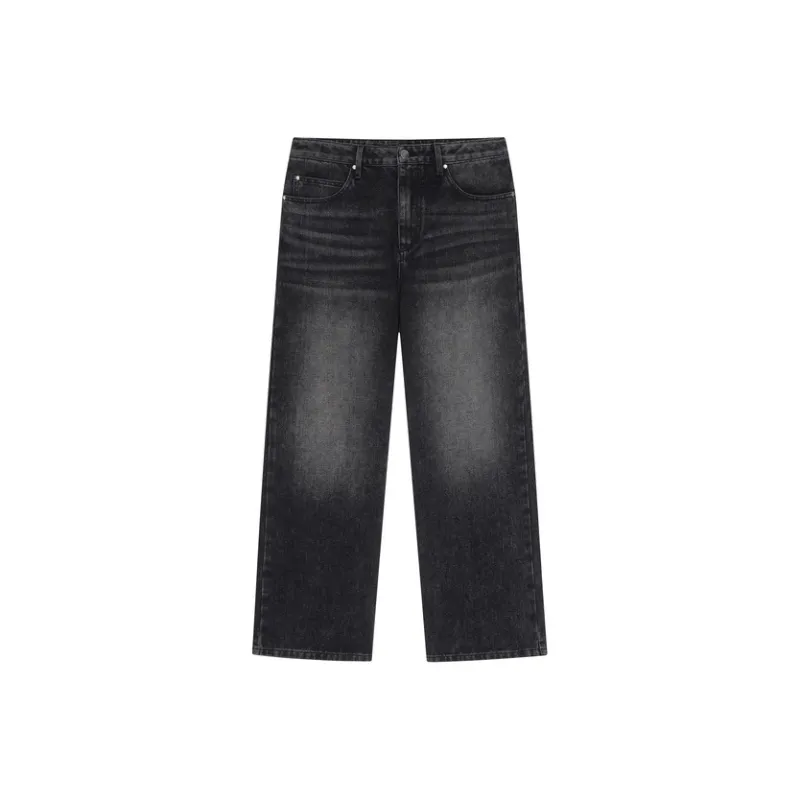 Nice Rice Jeans Unisex Washed Black-0