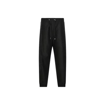BALMAIN Monogram Printed Drawstring Track Pants