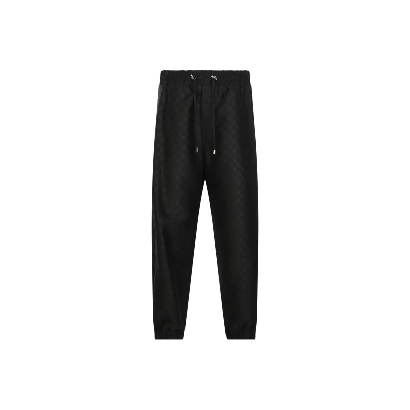 BALMAIN Monogram Printed Drawstring Track Pants-0