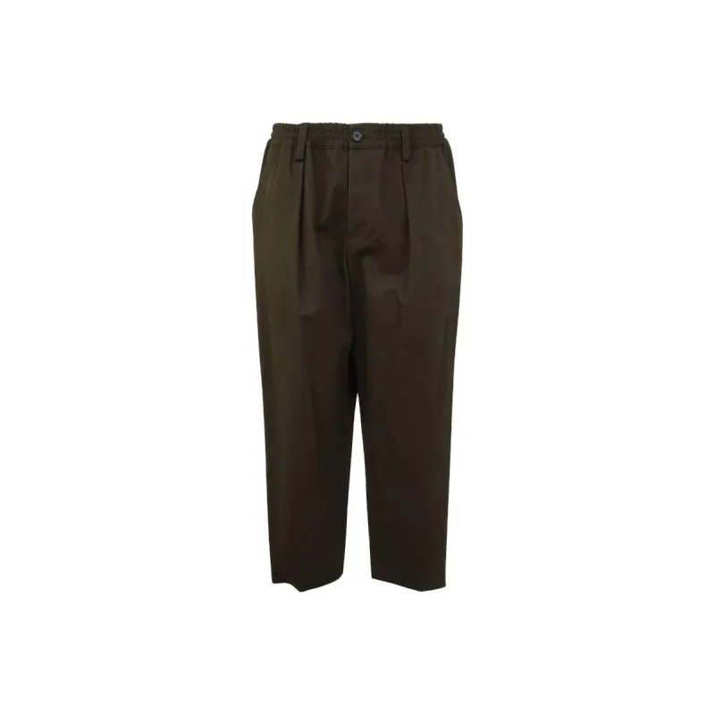 MARNI Cropped Gabardine Trousers-0