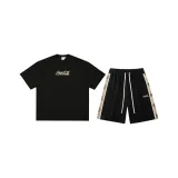 Clothing Set (Black Short-Sleeved Shirt+Black Pants)