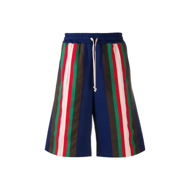 GUCCI Technical Jersey Striped Shorts-0