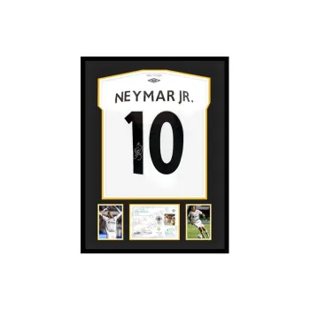 Three For Santos Team Jersey EM Certificate, Deluxe Mounting, Outer Frame Approx. 65x85cm Unisex