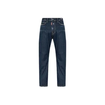 DSQUARED 2 Distressed Straight Leg Jeans