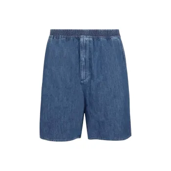 Valentino SS22 Denim Shorts Men's Blue