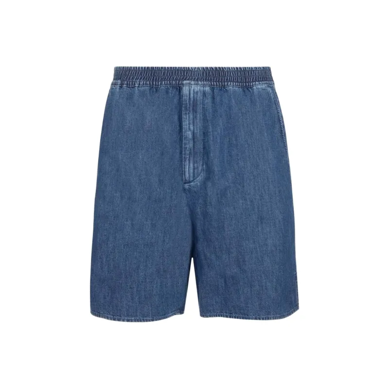 Valentino SS22 Denim Shorts Men's Blue-0